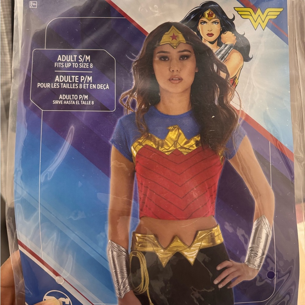 Wonder Woman Adult Costume - Red and Blue